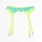 CONJUNTO DE SUTIÃ E LIGA DE RENDA VERDE E AZUL - Thumbnail 2