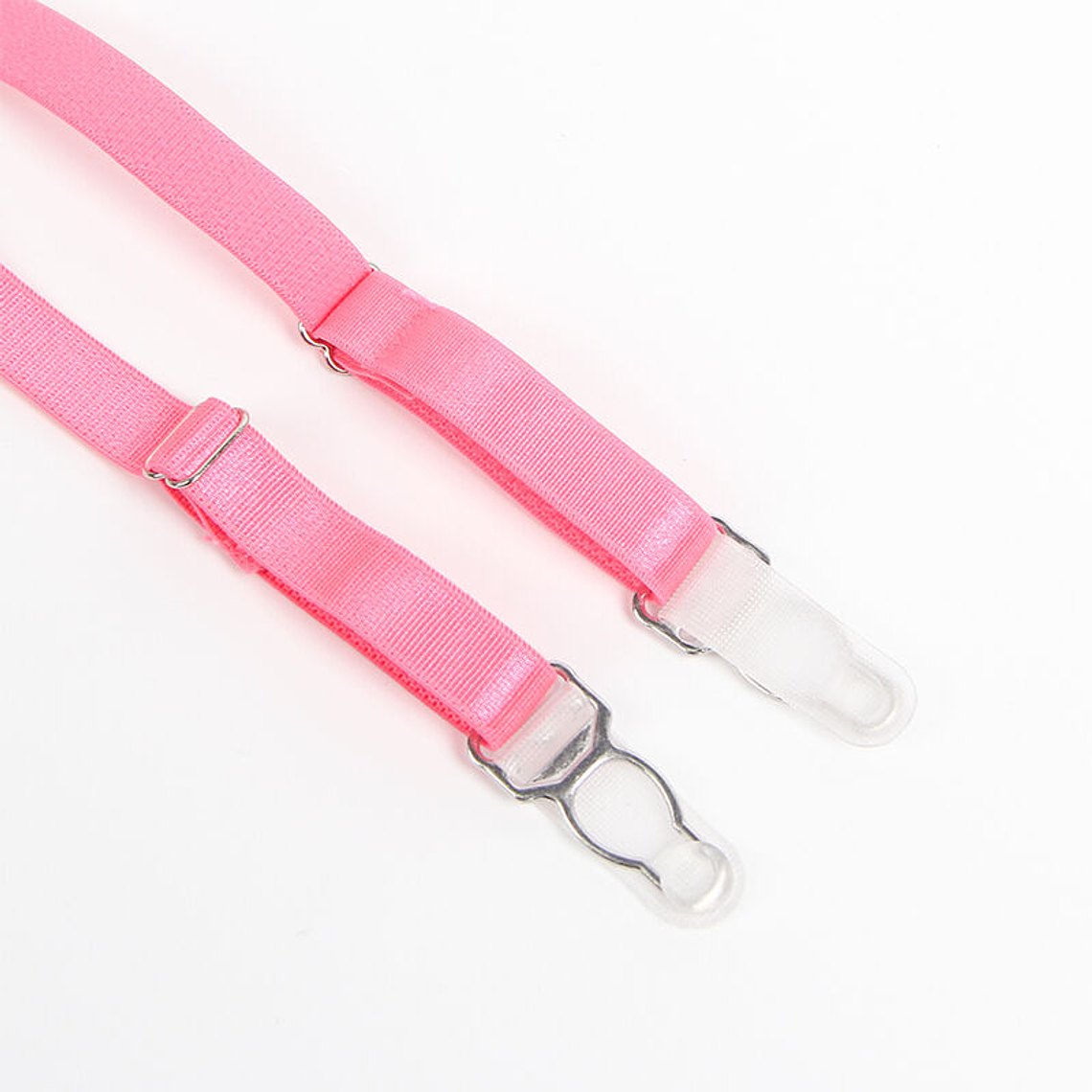 CONJUNTO DE SUTIÃ E LIGA DE RENDA ROSA E ROXO 13