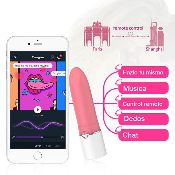 Mini Vibrador Magic Lotus Controlado por APP Global 5