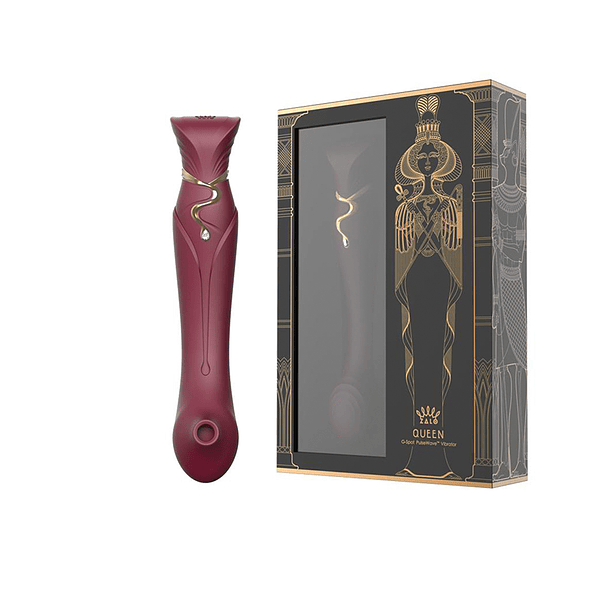 Set Vibrador de Lujo Queen Wine Red Controlado por APP Bluetooth by ZALO 1