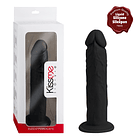 Premiun Silicone Dildo Hyperrealistic Talla L Black 1