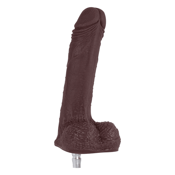 Dildo Uriel Chocolate Nude Compatible Con Lovense Machine 6