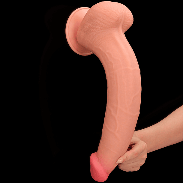 13.5'' King Sized Sliding Skin Dual Layer Dong Flesh 6