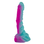 Dildo Anfibio Pequeño Verde Fucsia 15