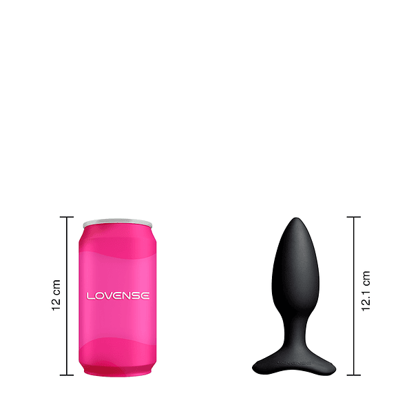 Plug Anal Vibrador Hush 2 (1.5 pulgadas) Controlado por APP Global by Lovense 3