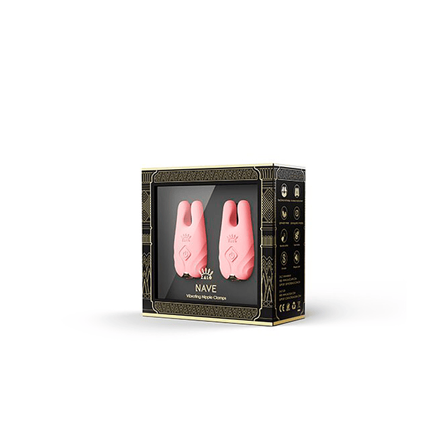 Pinzas Para Pezones y Clitoris de Lujo Nave Coral Pink Controlado por APP Global by ZALO 2