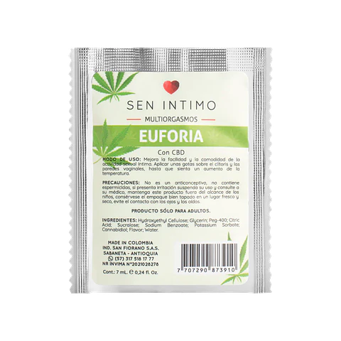 Gel Multiorgasmos Euforia Sachet  7 ml Sen Intimo