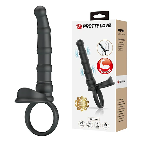 DILDO PARA DOBLE PENETRACIÓN "PRETTY LOVE TATUM"