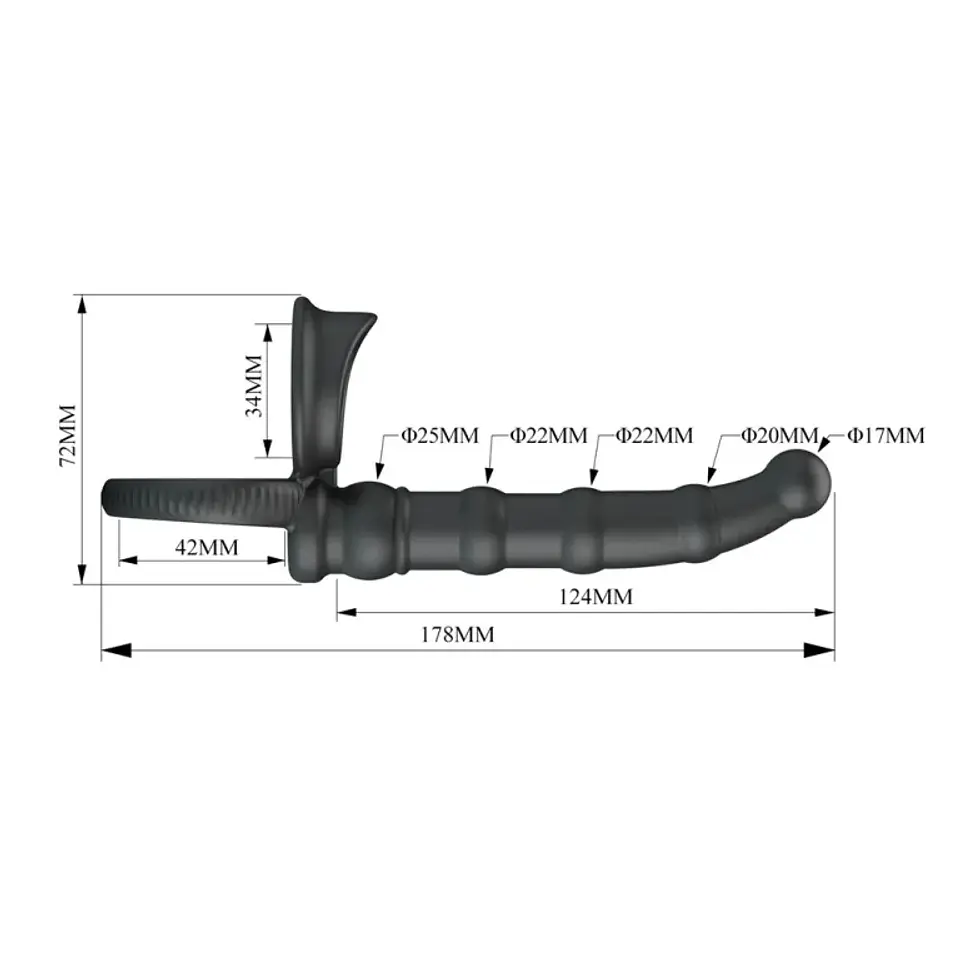 DILDO PARA DOBLE PENETRACIÓN 