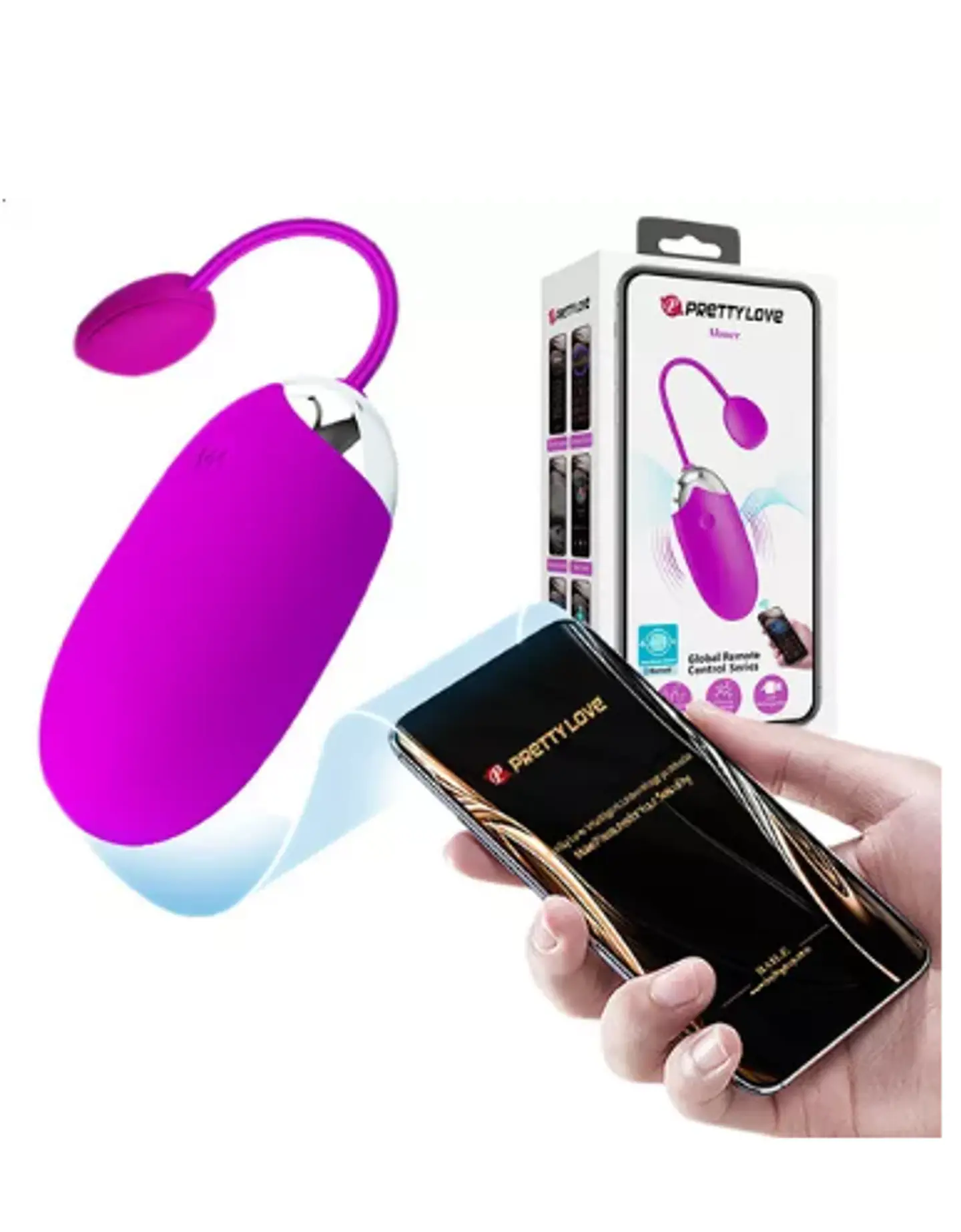 Pretty Love Abner - Potente Bala Vibradora USB-Bluetooth   1