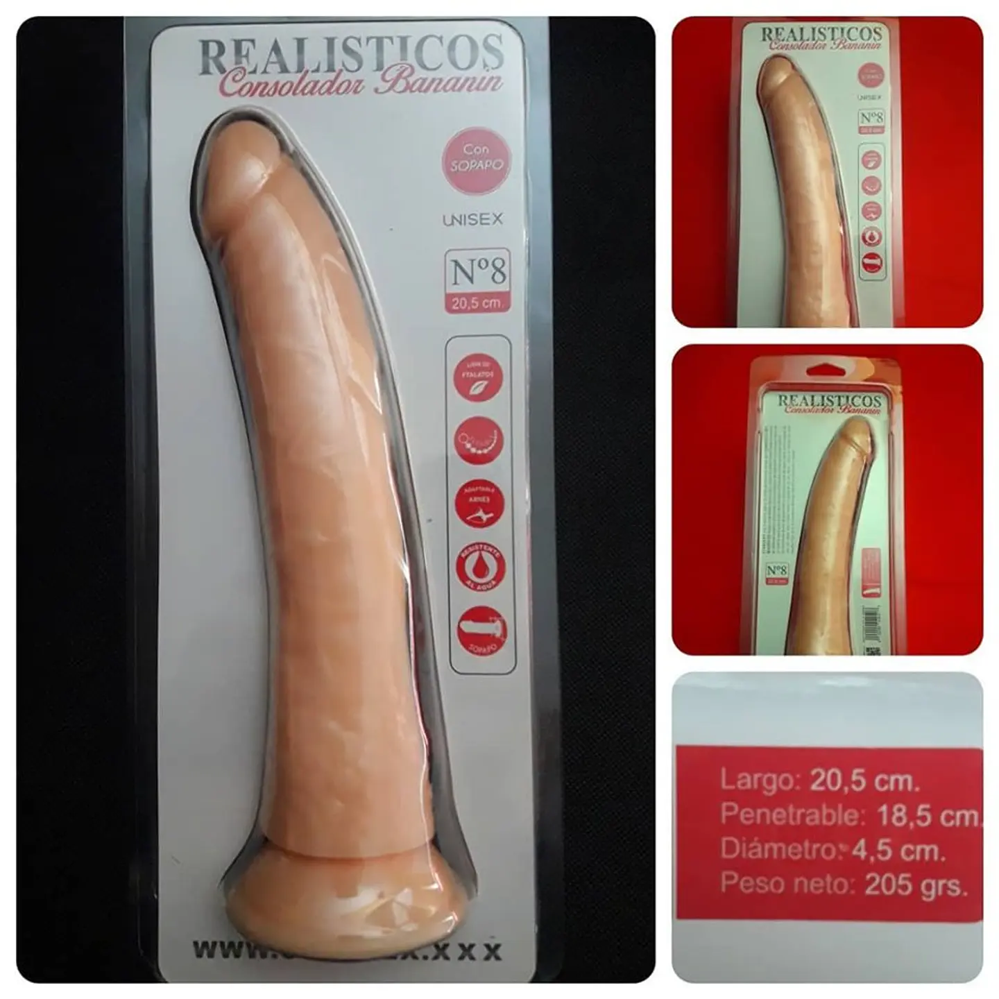 Consolador realistico Bananin N8 1