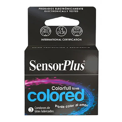 Preservativos Sensor Plus-Colored