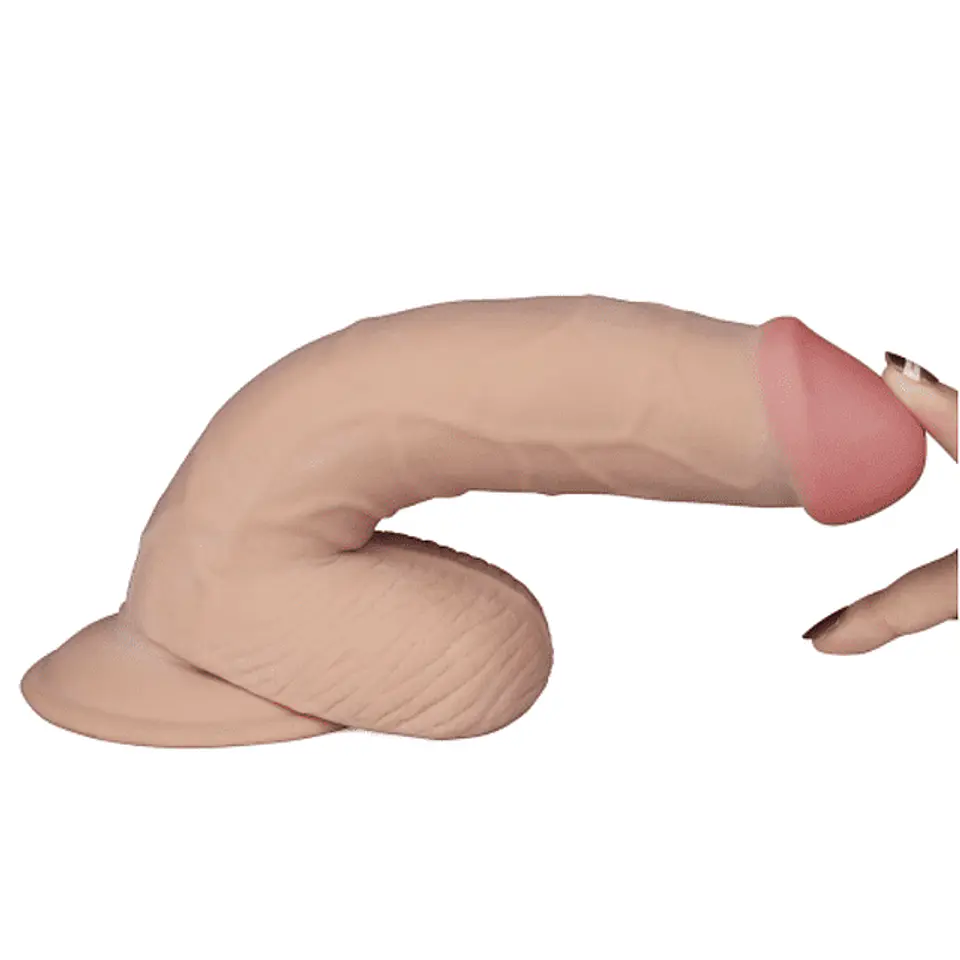 Vibrador The Ultra Soft Dude 8.8 LONG con Sopapo LOVETOY 5