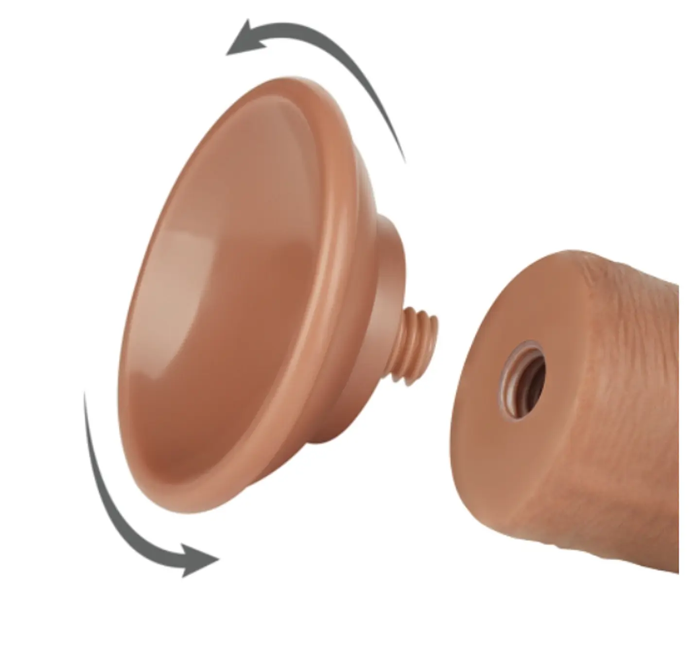 DILDO REALISTA DOBLE CAPA SLIDING-SKIN MULATO 8.0 4