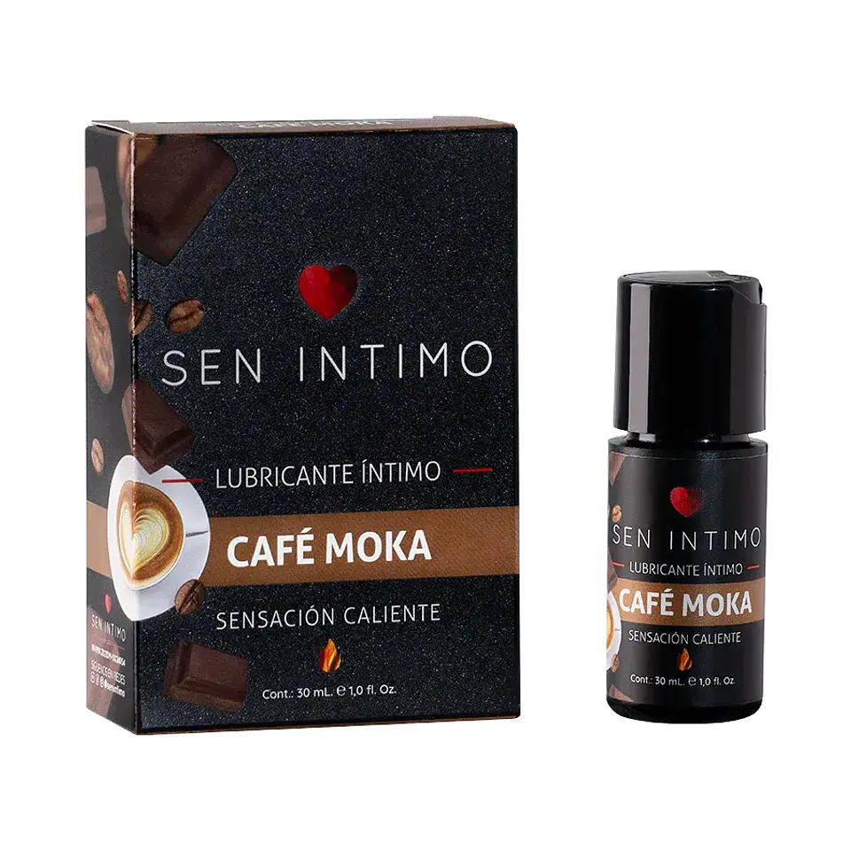 Lubricante Efecto calor sabor Café Moka 30 Ml Sen Intimo 1