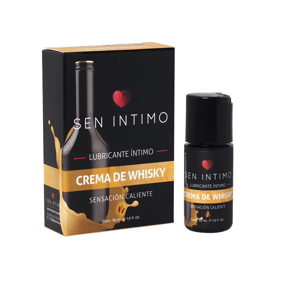 Lubricante  Efecto calor - Sabor Crema De Whisky Sen Intimo 30ml 1