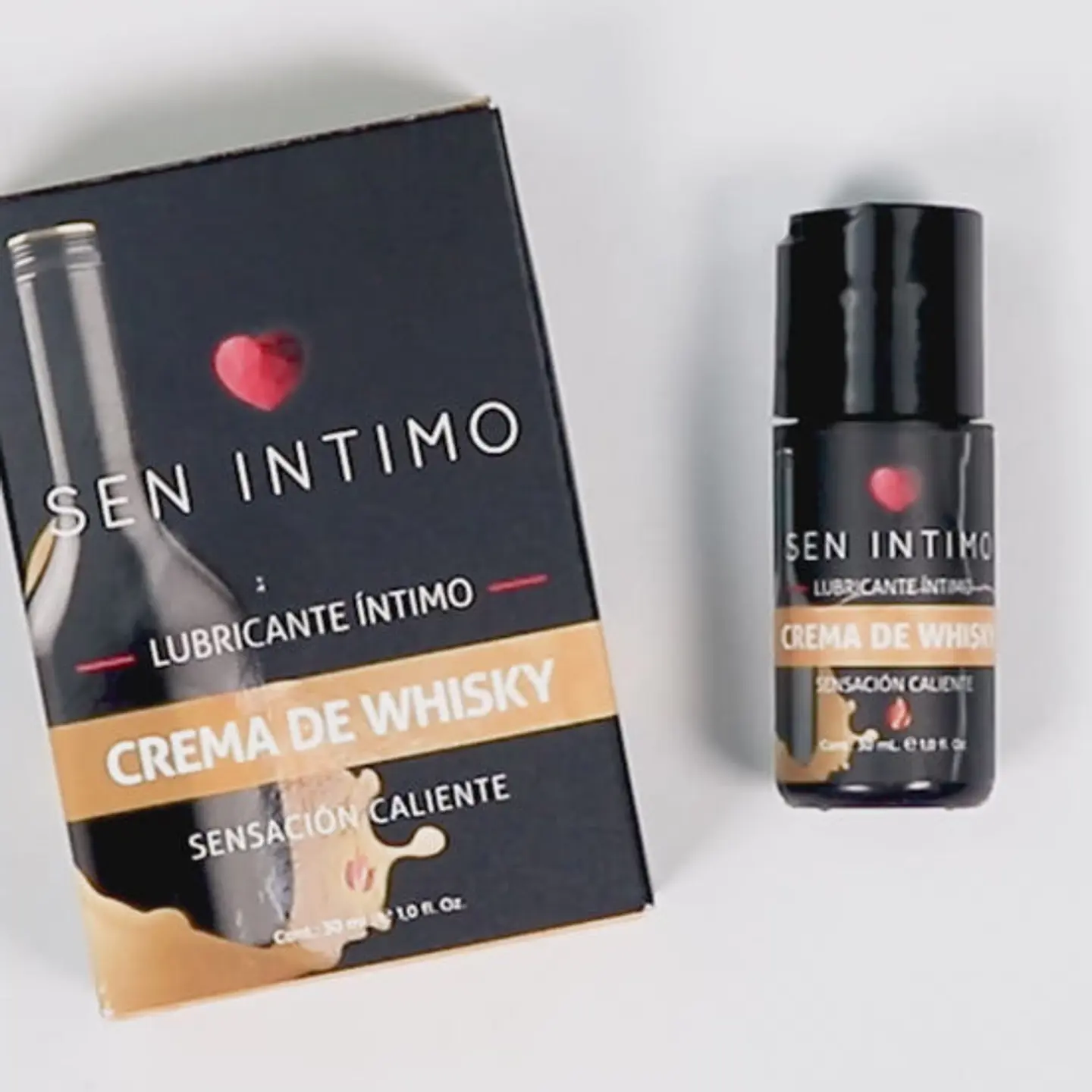 Lubricante  Efecto calor - Sabor Crema De Whisky Sen Intimo 30ml 2