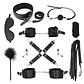 Kit de sumisión bondage BDSM ECOCUERO 10 PIEZAS - Miniatura 1