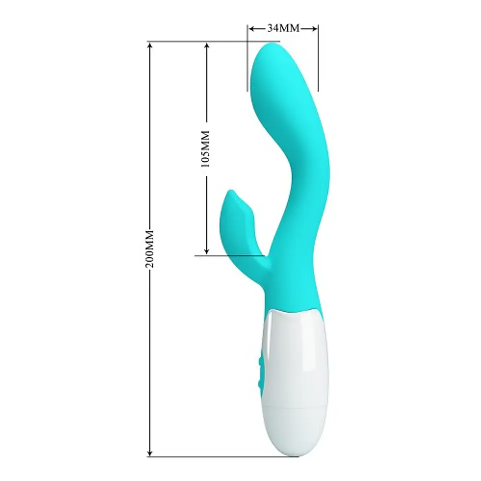 Brighty Vibrador Dual - Turquesa 2