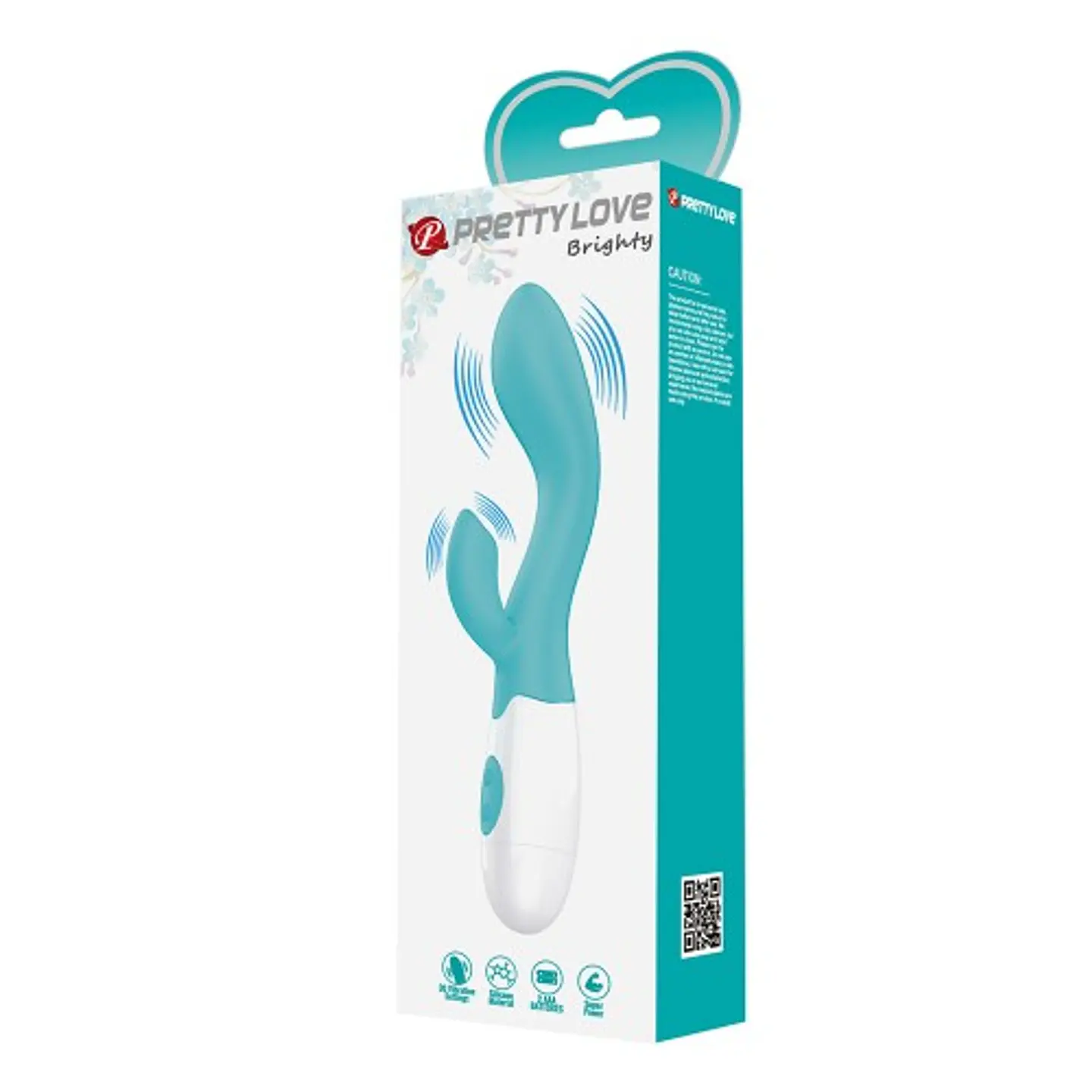 Brighty Vibrador Dual - Turquesa 3