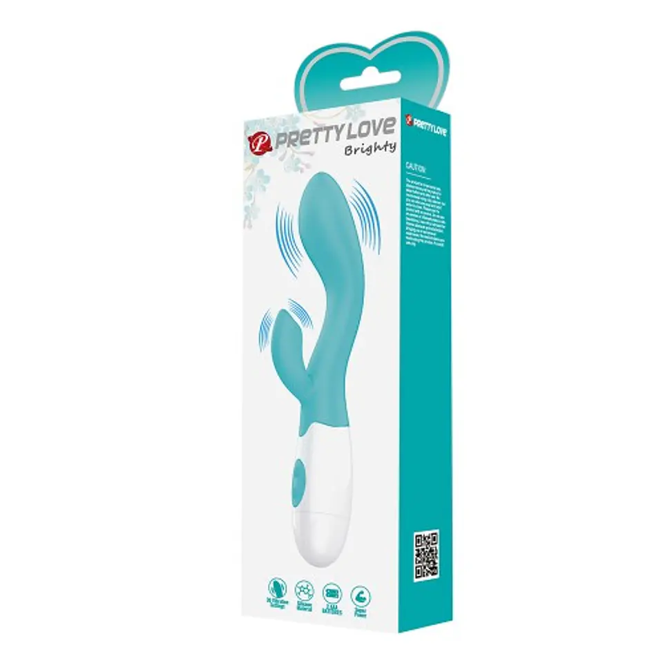 Brighty Vibrador Dual - Turquesa 3
