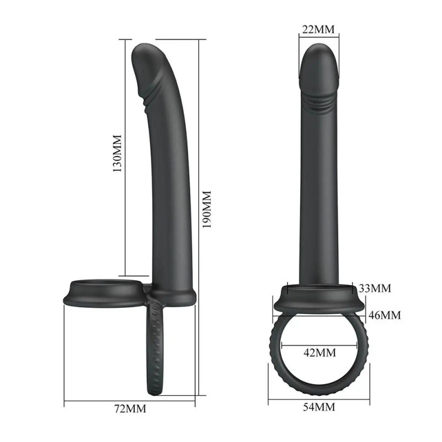 Moses Anillo con Dildo para Doble Penetración 5