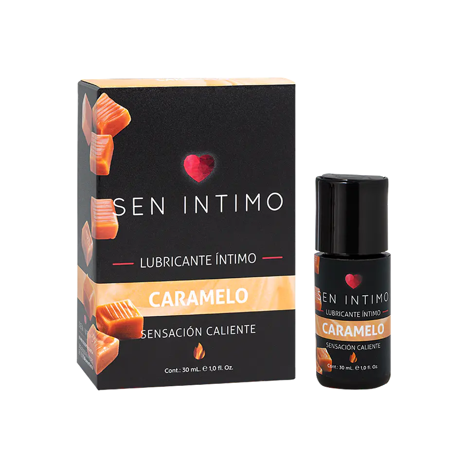 Lubricante Efecto calor - Sabor Caramelo Sen Intimo 30ml 1