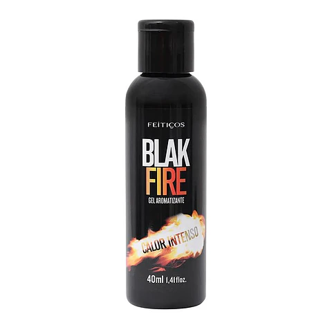 "Black Fire" Gel lubricante Comestible Efecto Calor Sabor a Menta 40 ml
