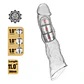 FUNDA TRANSPARENTE AJUSTABLE CON INSERTOS- PRETTY LOVE - Miniatura 2