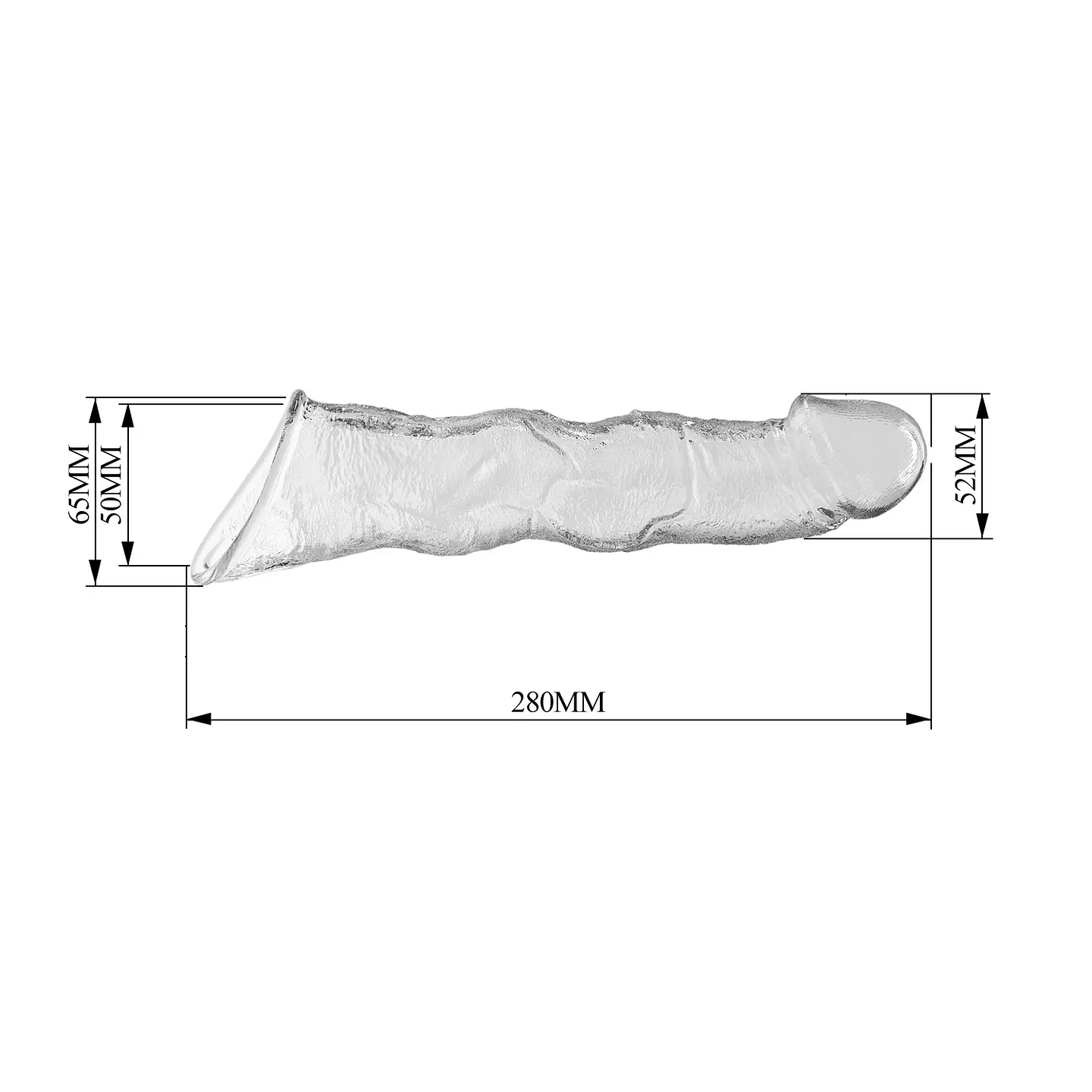 FUNDA TRANSPARENTE AJUSTABLE CON INSERTOS- PRETTY LOVE 3