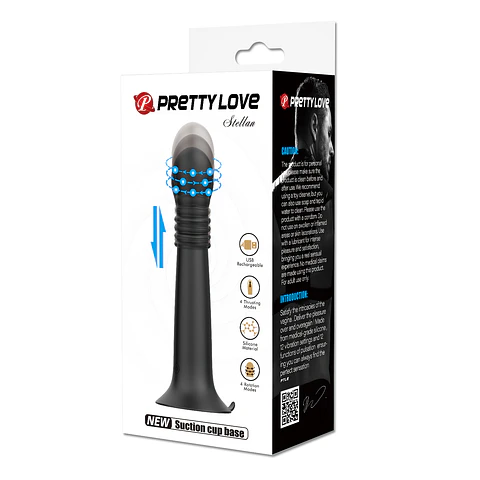 VIBRADOR ANAL DILATADOR RETRACTIL CON ROTACION – STELLAN USB