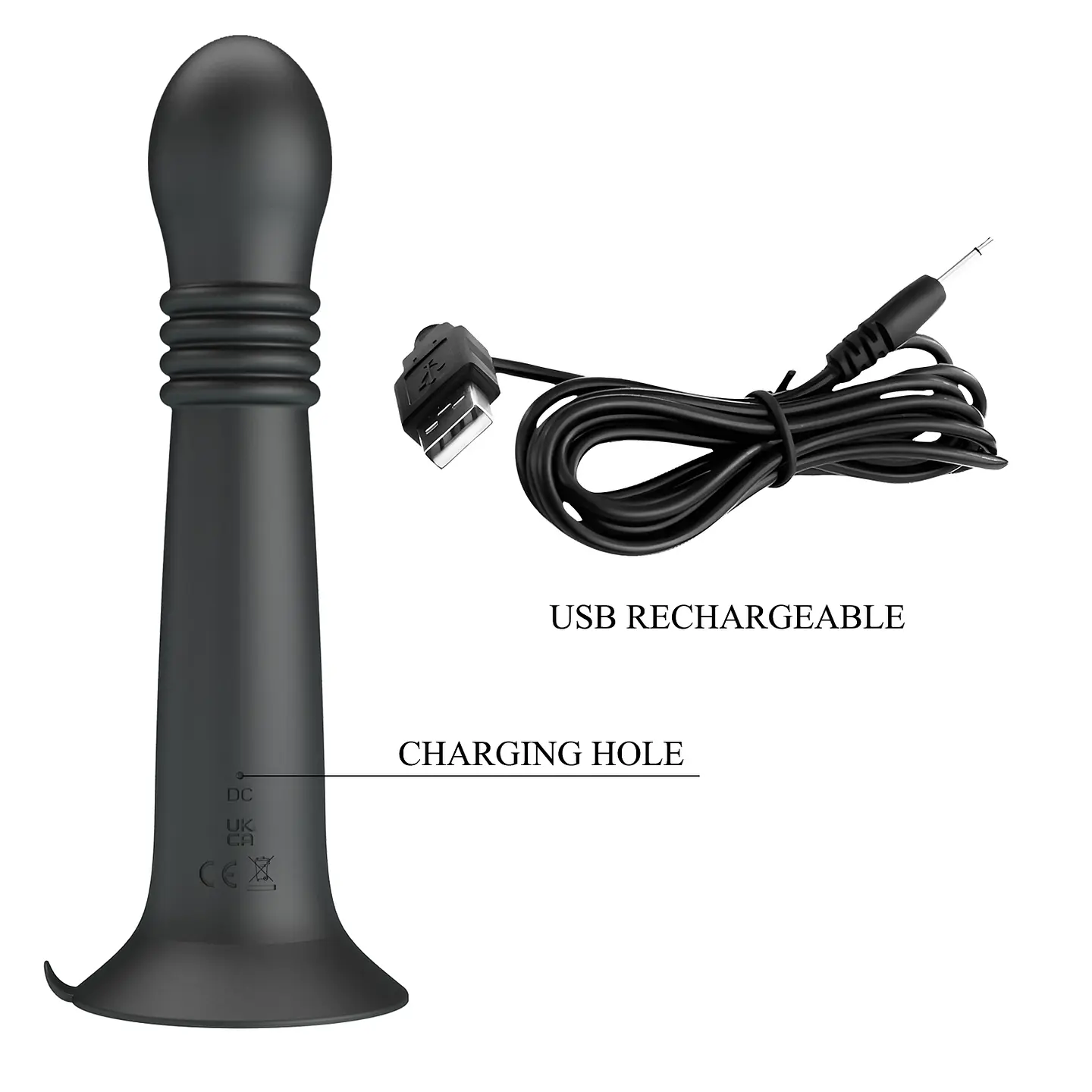VIBRADOR ANAL DILATADOR RETRACTIL CON ROTACION – STELLAN USB 3