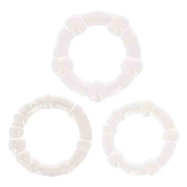 Set De Anillos Starsex Para Pene Con  Perlas  Estimuladoras 3