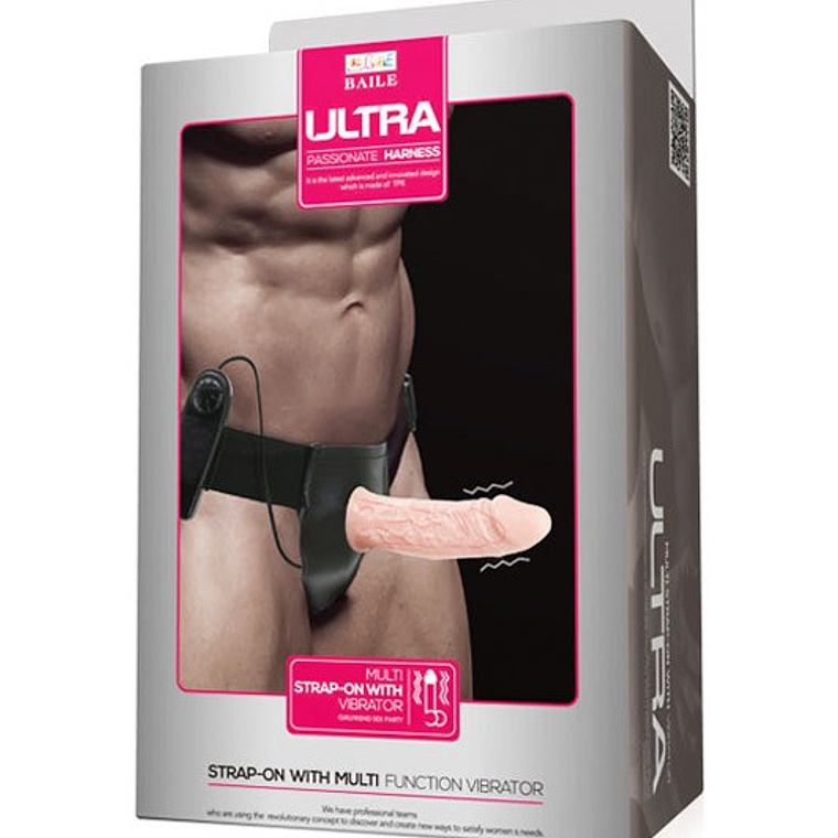 Arnés y prótesis ultra con vibración Pretty Love 2