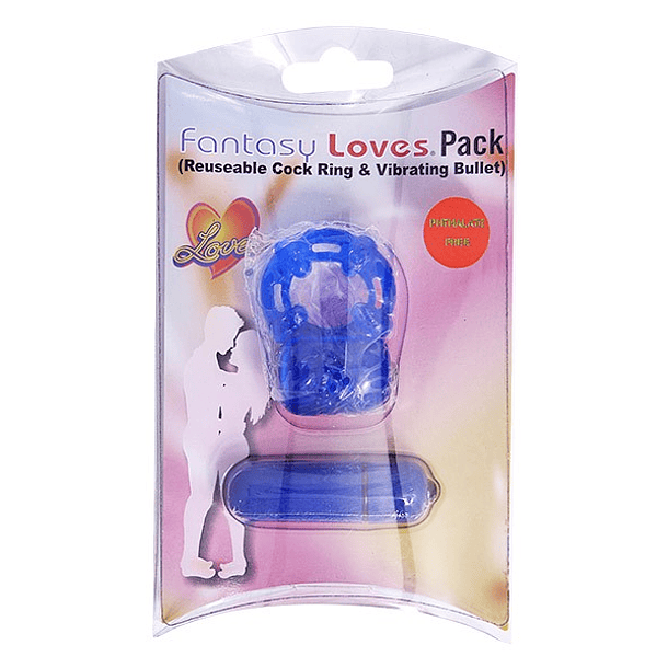 Anillo Vibrador Fantasy Loves + Bala Vibradora 3