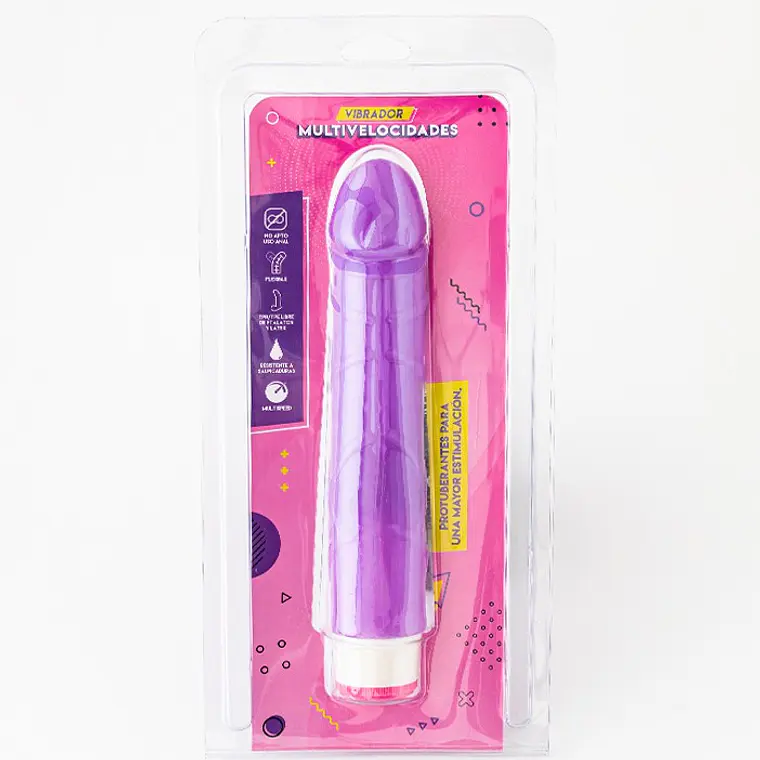 Vibrador multivelocidades Morado 4