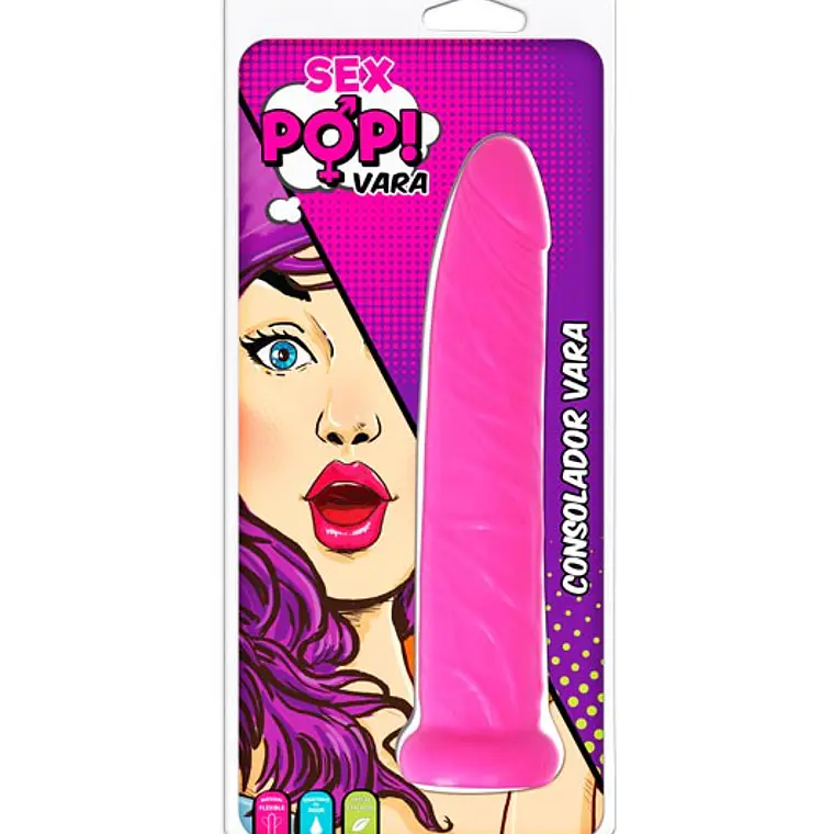 Dildo Vara Rosado Texturado Sex Pop Starsex 2