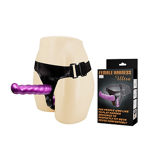 Arnés doble penetración Pretty Love Morado