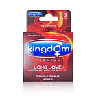 Preservativo Kingdom Premium Long Love 3 Unidades 1