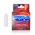 Preservativo Kingdom Premium Long Love 3 Unidades 2