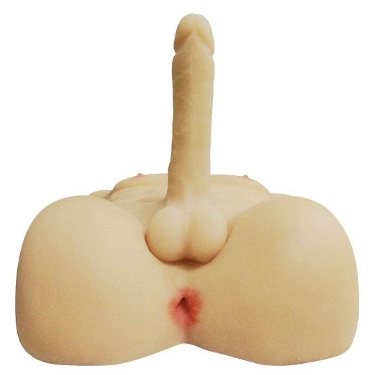 Torso Masculino Realístico con Consolador Vertebrado – Cyberskin 4