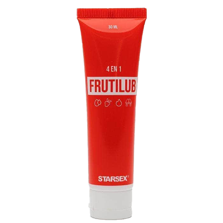 Lubricante Íntimo Híbrido Starsex Fruti Lub Frutilla con Efecto Calor 30 ml 1