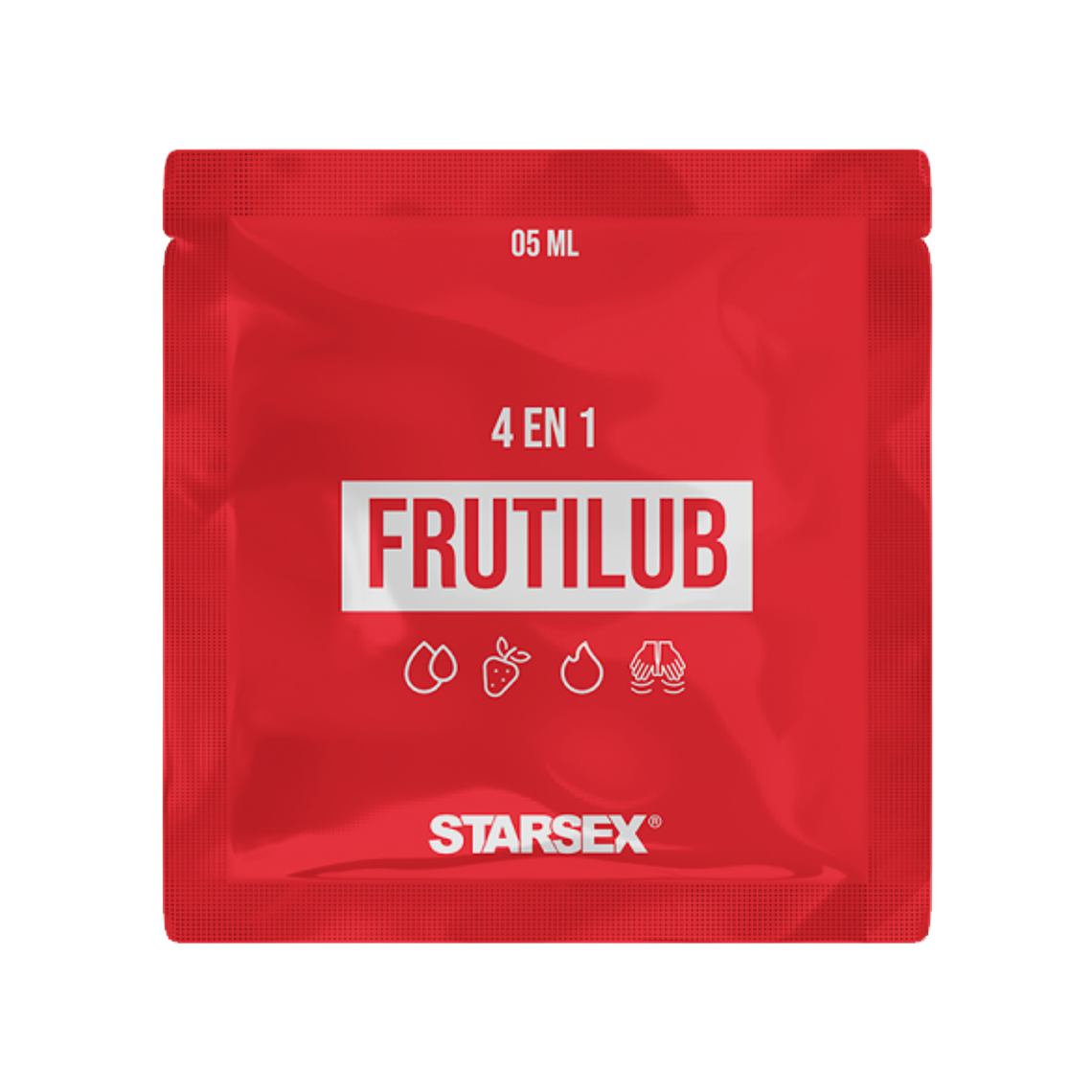 Fruti Lub Starsex – Lubricante 4 en 1 Efecto Calor Frutilla  Sachet 5 ml 1