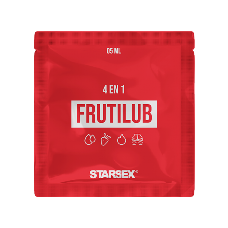Fruti Lub Starsex – Lubricante 4 en 1 Efecto Calor Frutilla  Sachet 5 ml 1