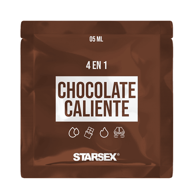 Sachet Lubricante 4 en 1 Chocolate Caliente 5ml