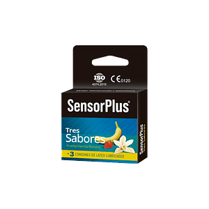 Preservativo Sensor Plus - Tres sabores