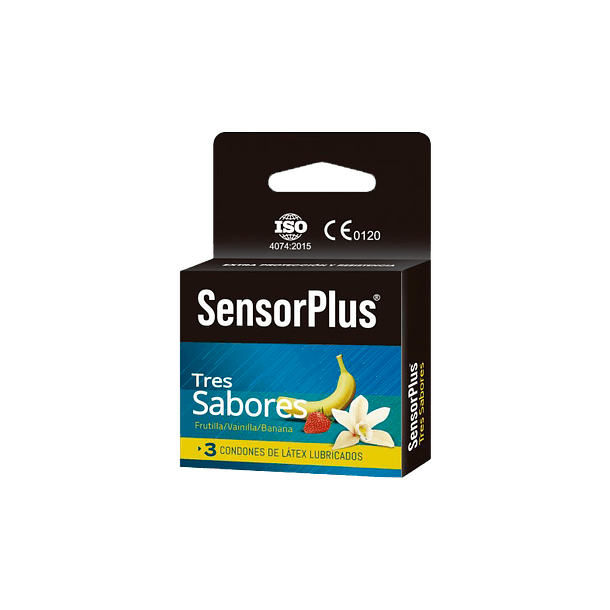 Preservativo Sensor Plus - Tres sabores