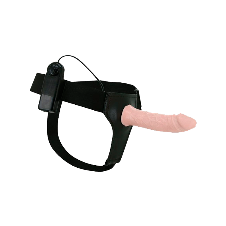 Arnés y prótesis ultra con vibración Pretty Love 1