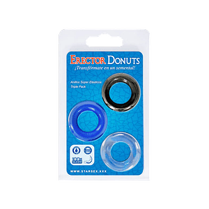 Set de anillos para pene Donuts Starsex