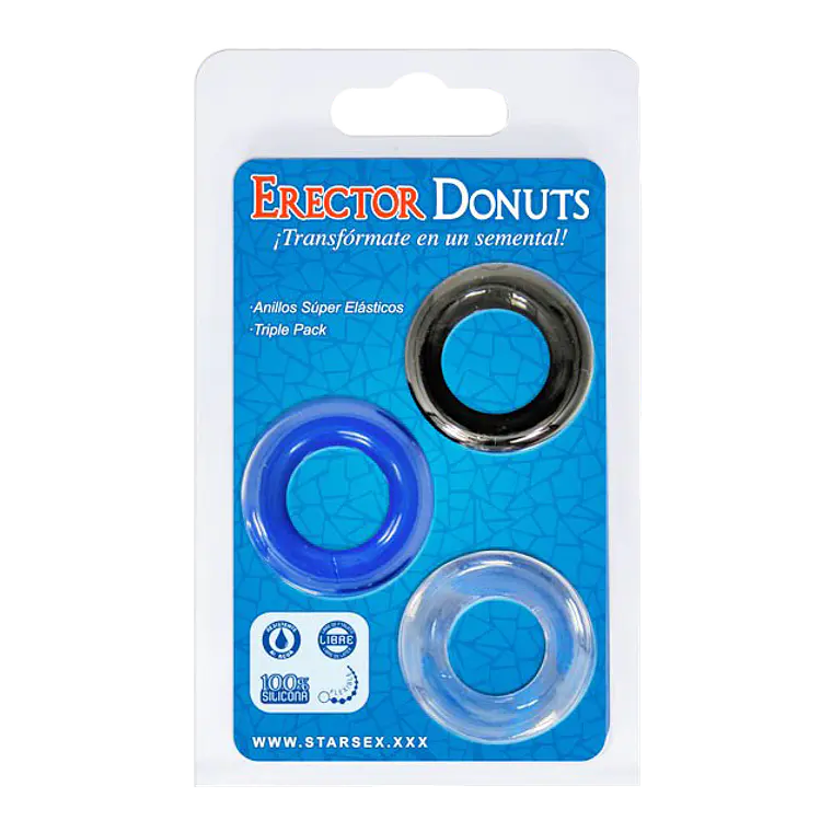Set de anillos para pene Donuts Starsex 2